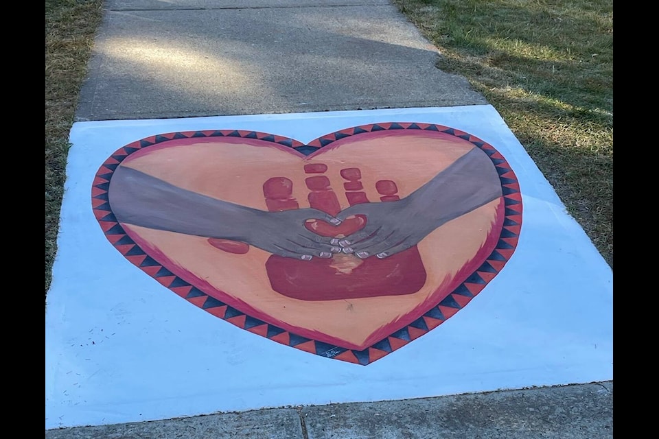 Artwork outside Eckville Elementary School. (Janeil Humphrey/Contributed photo)