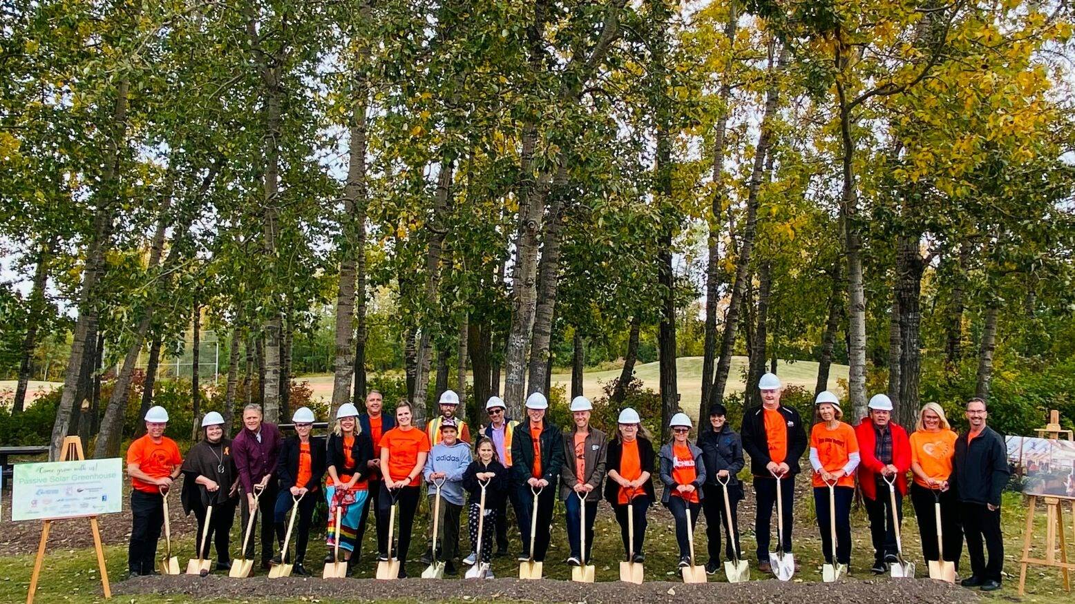 Construction begins on groundbreaking greenhouse at Red Deer school