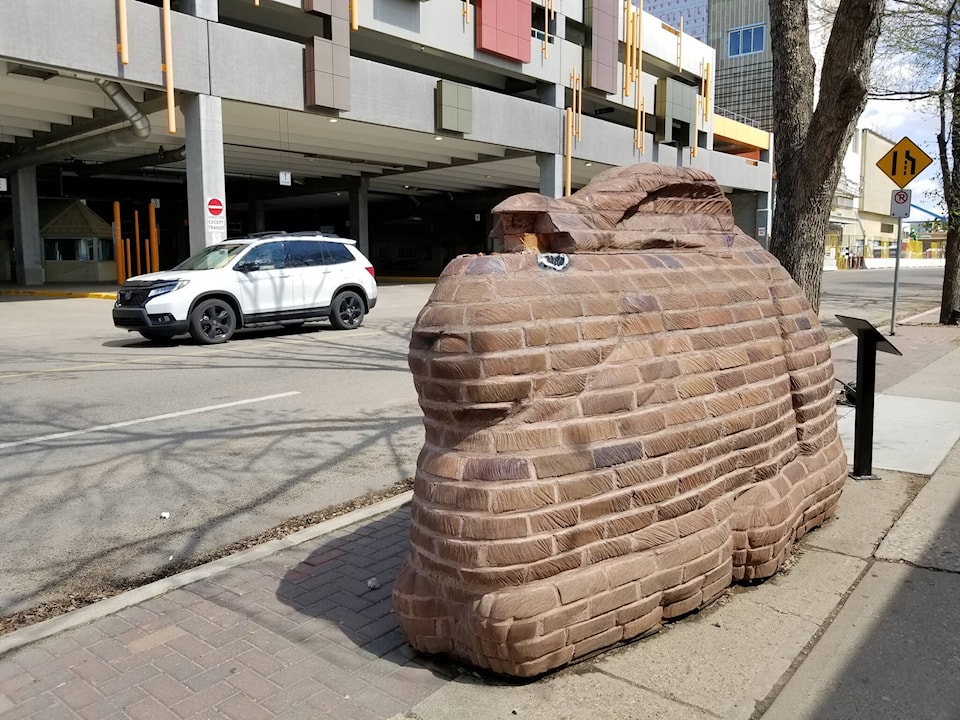 Red Deer's brick bunny statue is coming back — to the Dawe Red Deer's brick bunny statue is coming back — to the Dawe