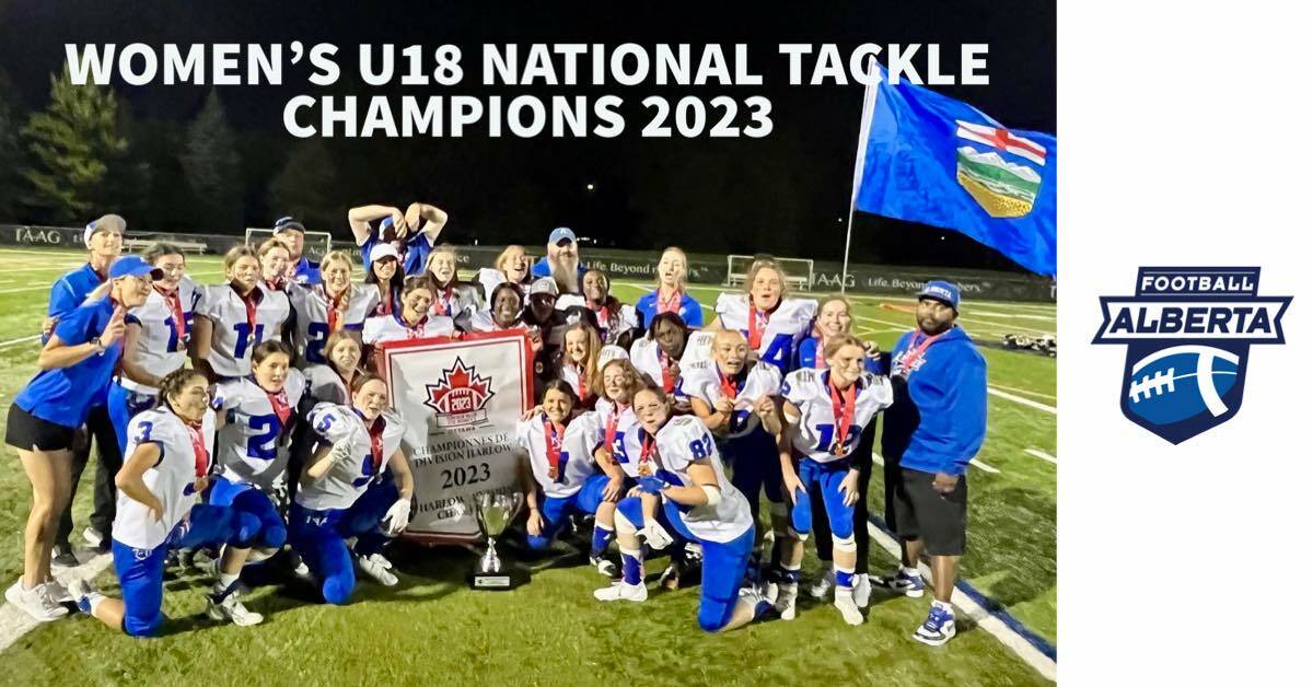 Team Alberta wins second consecutive U18 Women’s National Football
