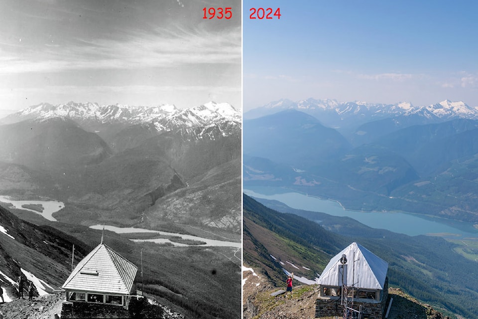 Mt. Cartier then and now.