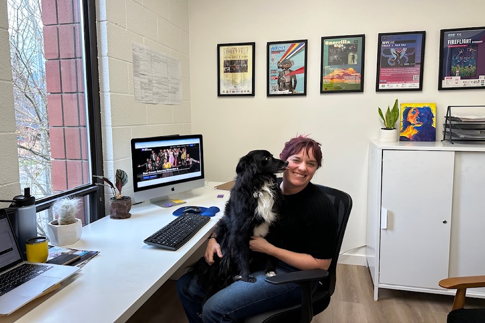 Robyn Goldsmith and her pup.