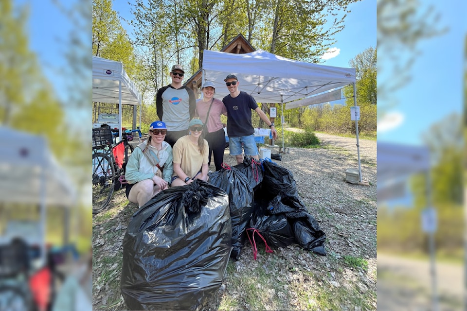 Revelstoke locals participate in the Illecillewaet Greenbelt Society's Earth Day cleanup Saturday, April 26.