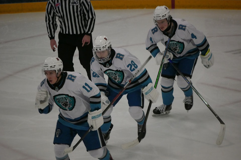 The Revelstoke Grizzlies face the Princeton Posse at the Revelstoke Forum Saturday, Feb. 1, losing 4-5.