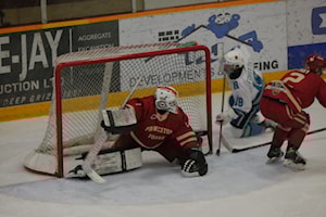 Revelstoke ties KIJHL series vs. Princeton with rebounded goal