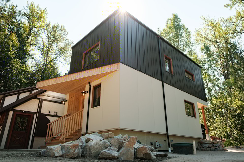 One of Good Way Homes' "prefab" housing projects in Revelstoke.