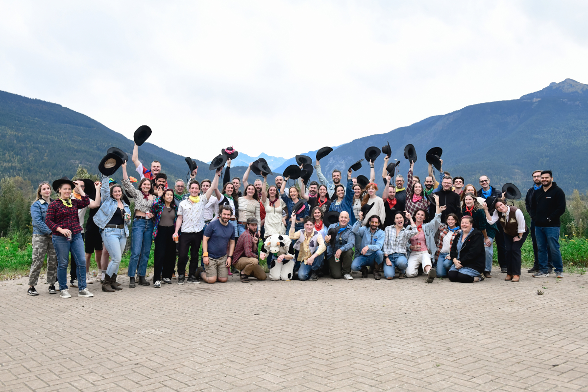 The international Cronometer team pictured in Revelstoke in September.