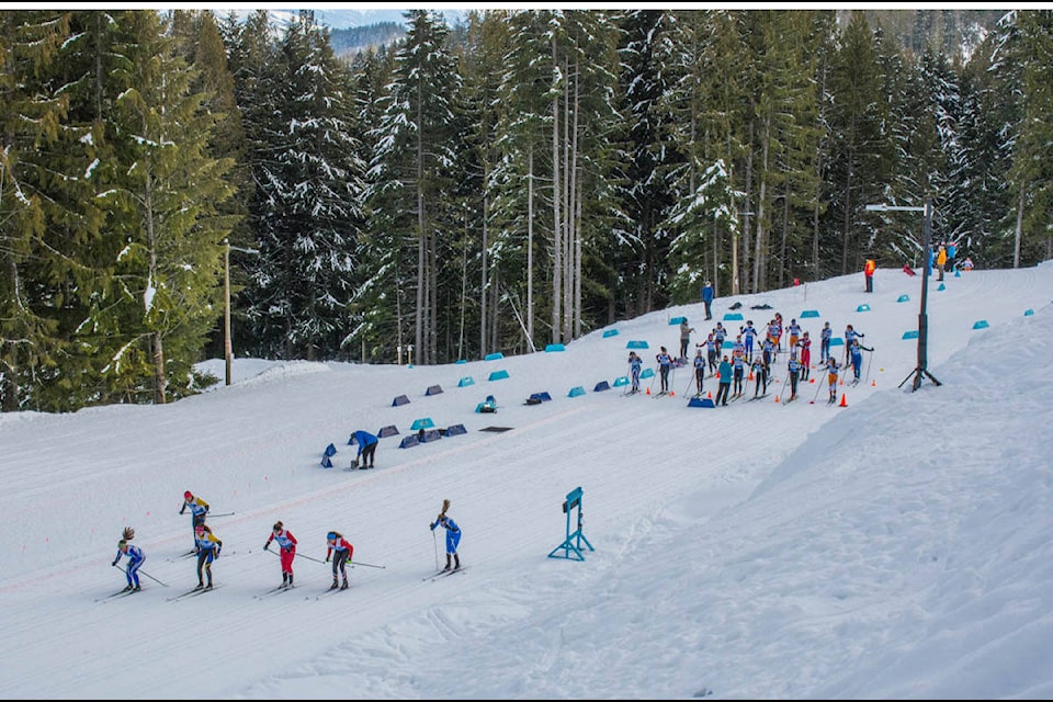 The BC Cup #2 races were held on some of the clubs newly constructed trails, largely funded through Columbia Basin Trust, BC Rec Sites & Trails. This afternoon the juvenile girls, junior girls, and open women competed. (Liam Harrap/Revelstoke Review)