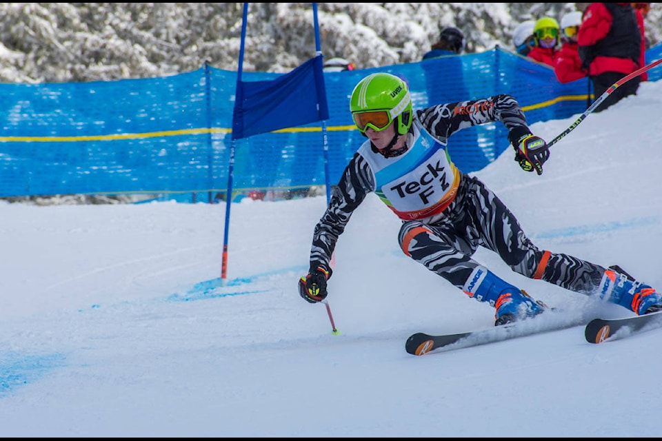 Teck Okanagan zone race at Revelstoke Mountain Resort on Feb. 23. The local Revelstoke Ski Club took part. (Liam Harrap/Revelstoke Review)