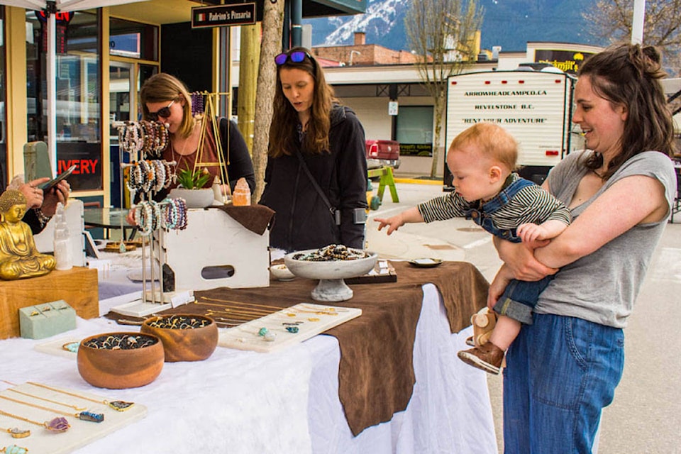 There were a selection of local vendors that were in demand for all ages. (Liam Harrap/Revelstoke Review)
