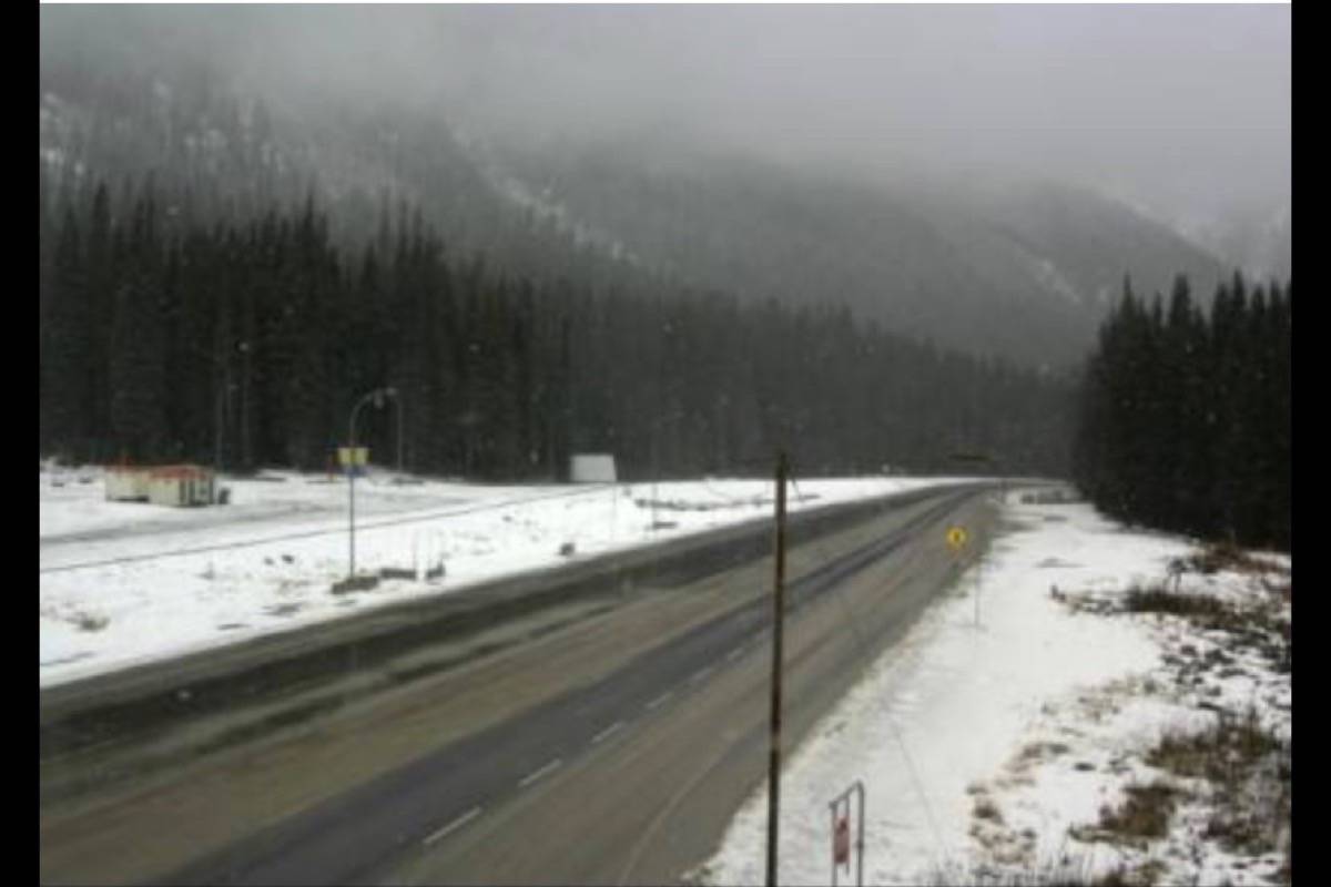 Fog and winter road conditions on Highway 1 this morning Revelstoke