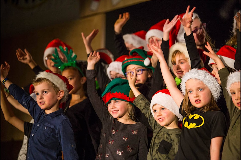 Begbie View Elementary had their annual Christmas concert on Dec. 18. (Liam Harrap/Revelstoke Review)