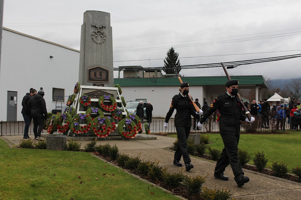 Remembrance Day ceremony held in Revelstoke. (Josh Piercey/Revelstoke Review)