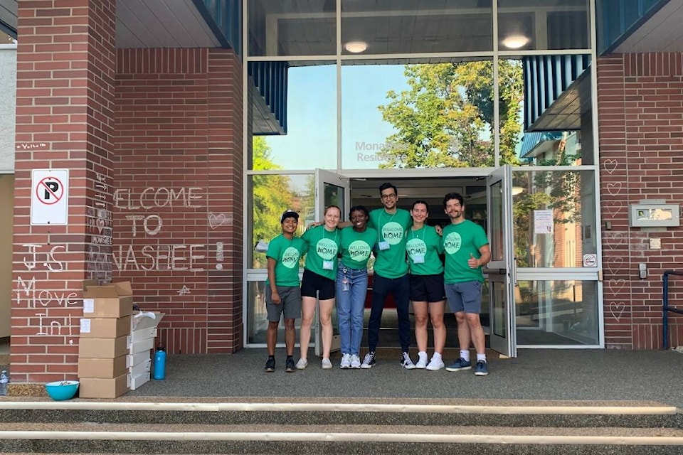 Returning students welcome new students and parents at UBCO on Sept. 4, 2022 for move-in day (Brittany Webster - Capital News)