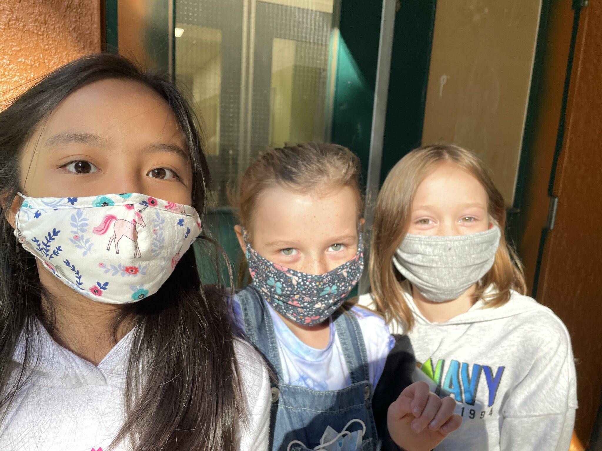 Children attending their first day of school in Revelstoke in 2021. (contributed)