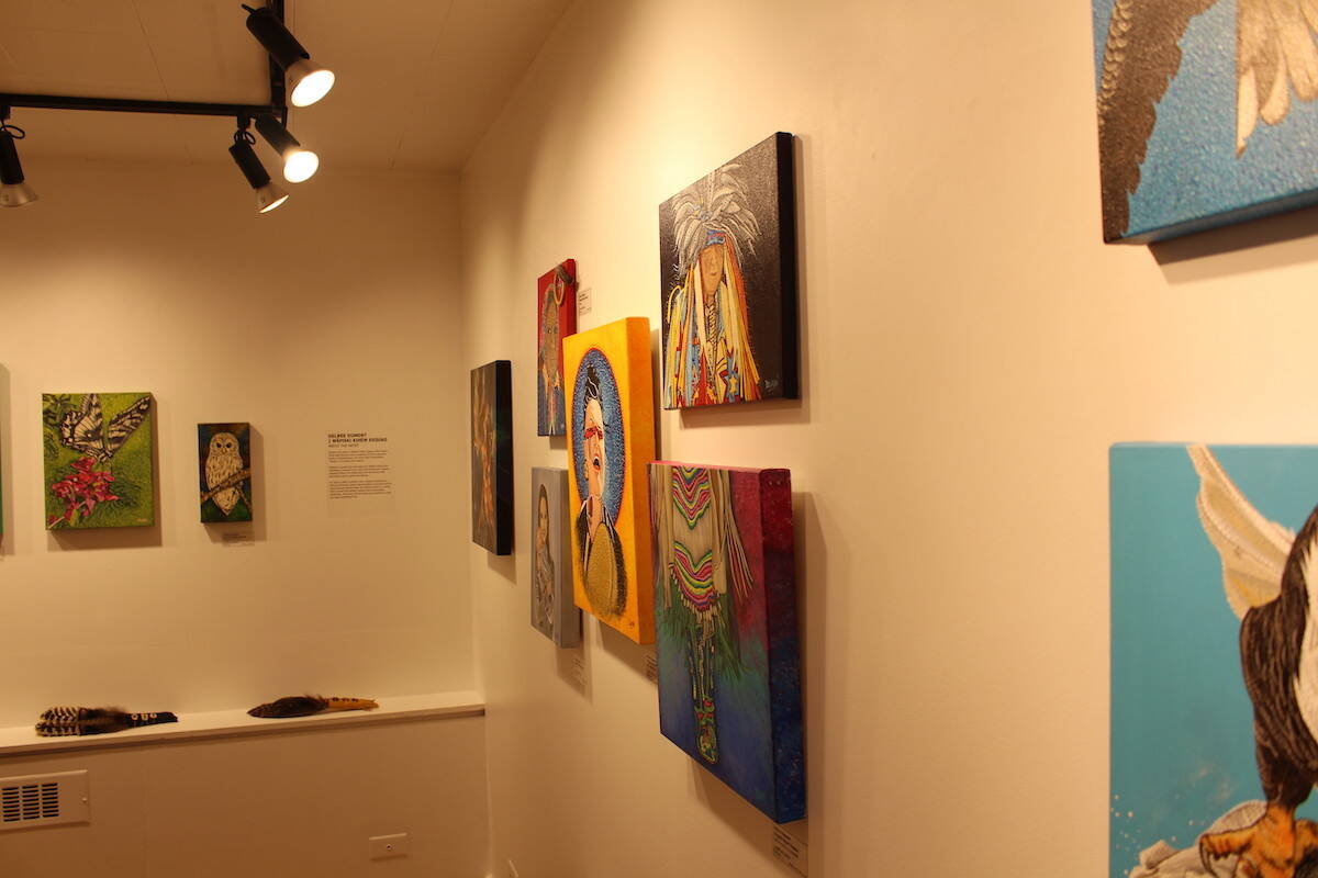 Delree Dumonts exhibit at the Revelstoke Visual Arts Centre. (Zachary Delaney)