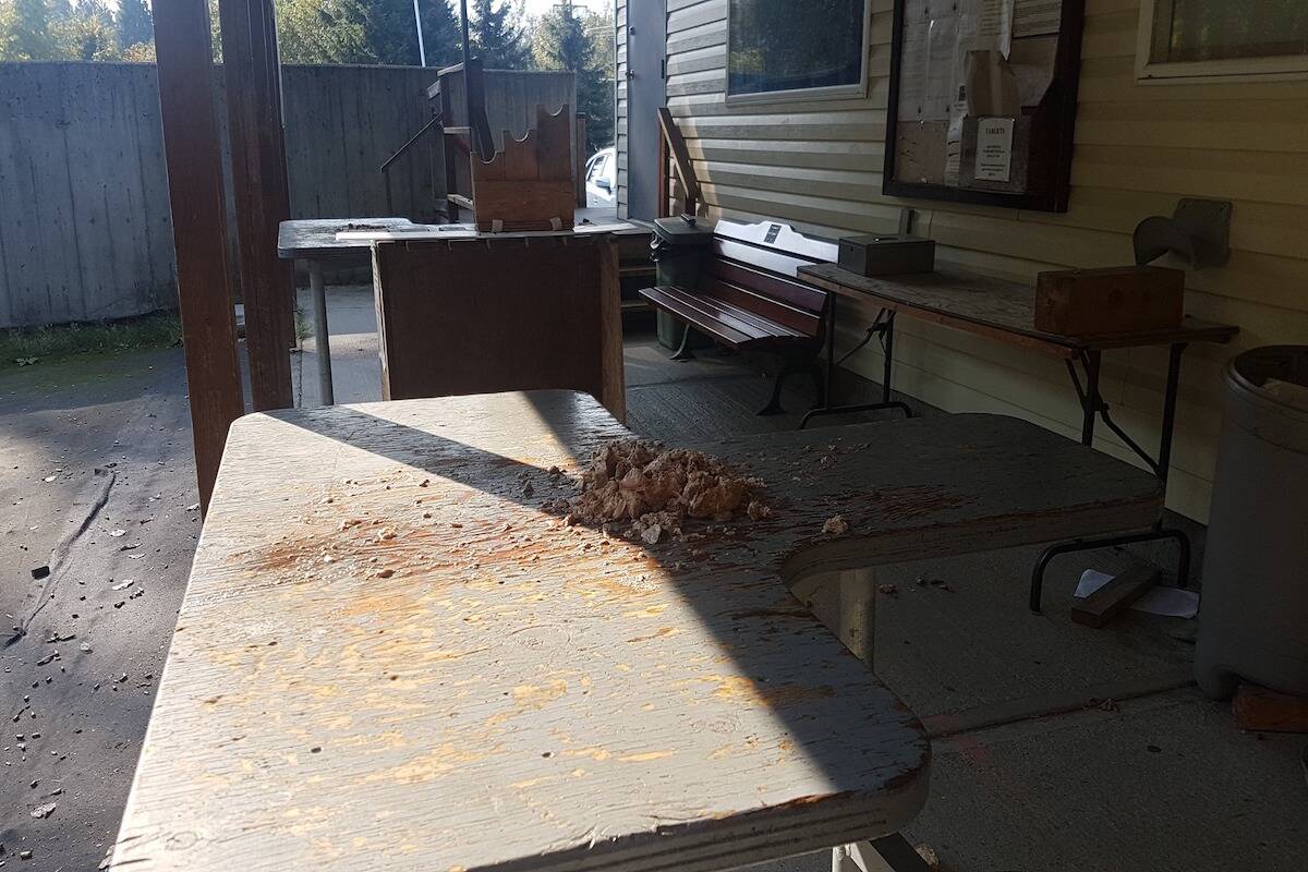 Meat at the range. (Chad Davidson/Facebook)