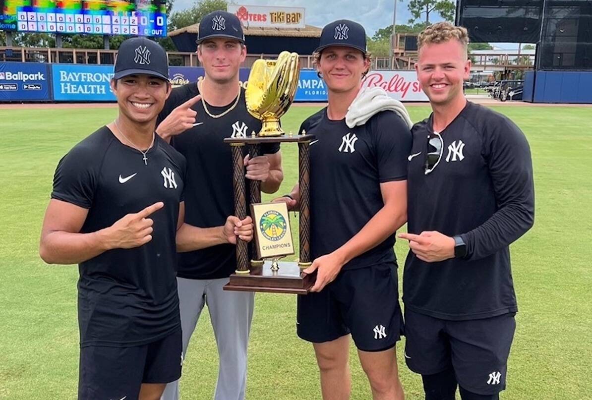 Kelowna's Isiah McDonald won the Florida Complex League's strength and conditioning coach of the year in his first season with the New York Yankees organization. (Contributed)