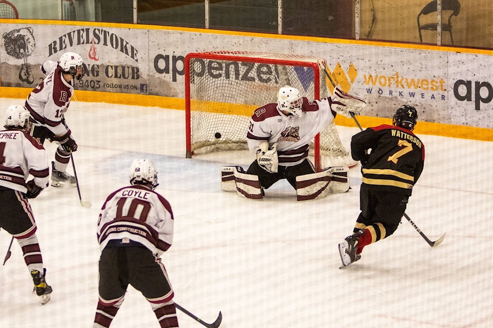 Brennan Watterson of the Princeton Posse has been awarded a bursary from the Kootenay International Junior Hockey League. (Bob Marsh photo)