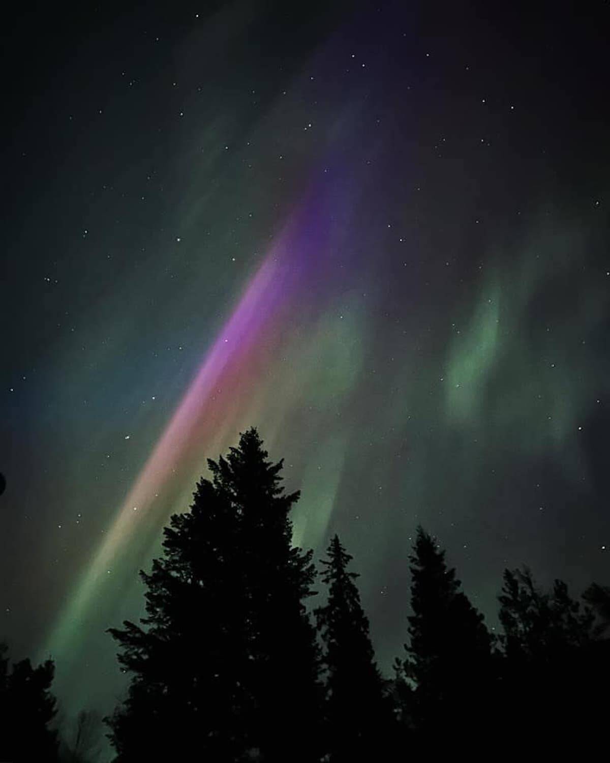 Wendy Chambers captured this photo of the northern lights on March 23.