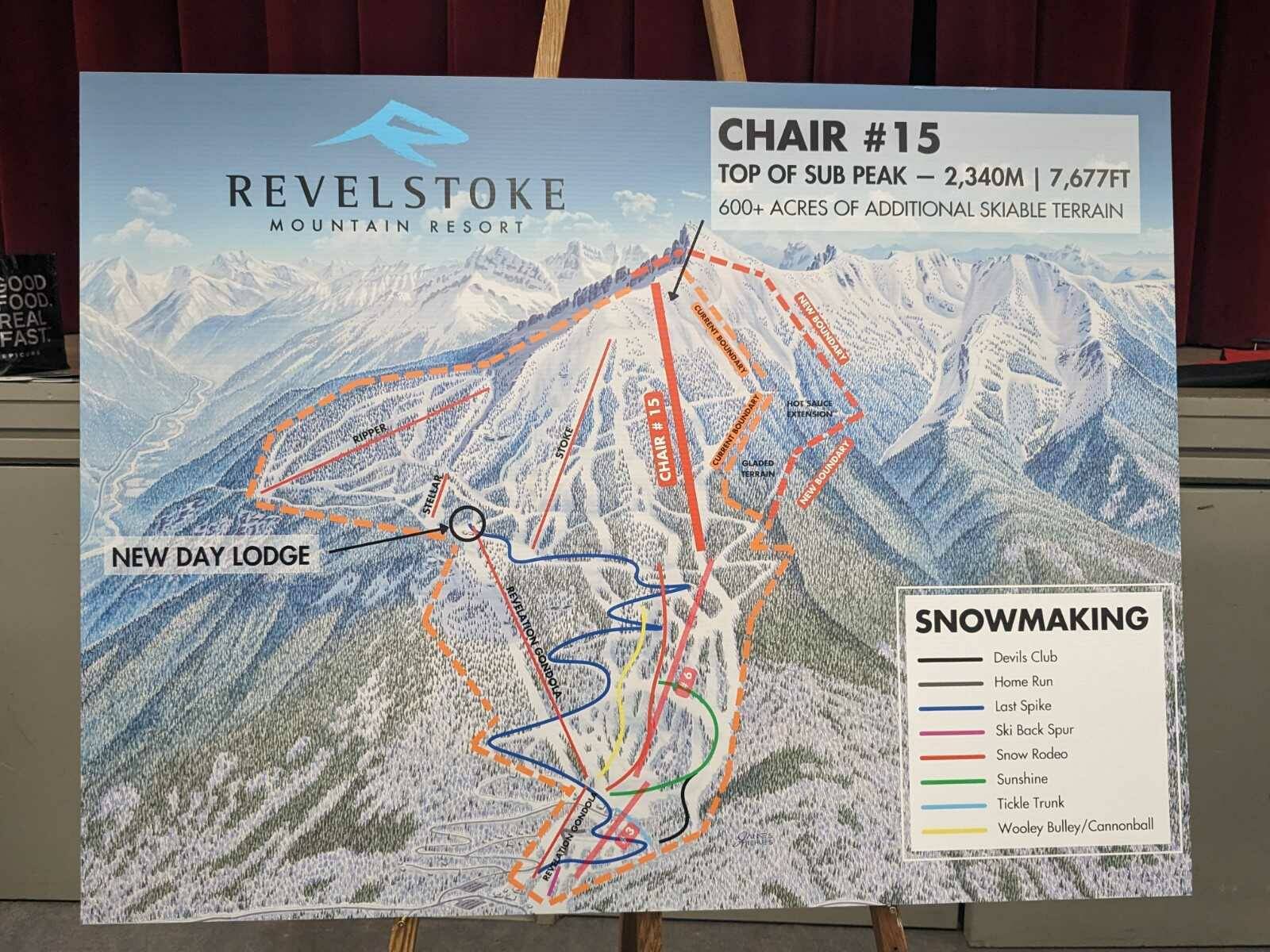 Plans for a new chairlift at Revelstoke Mountain Resort. (Josh Piercey/Revelstoke Review)