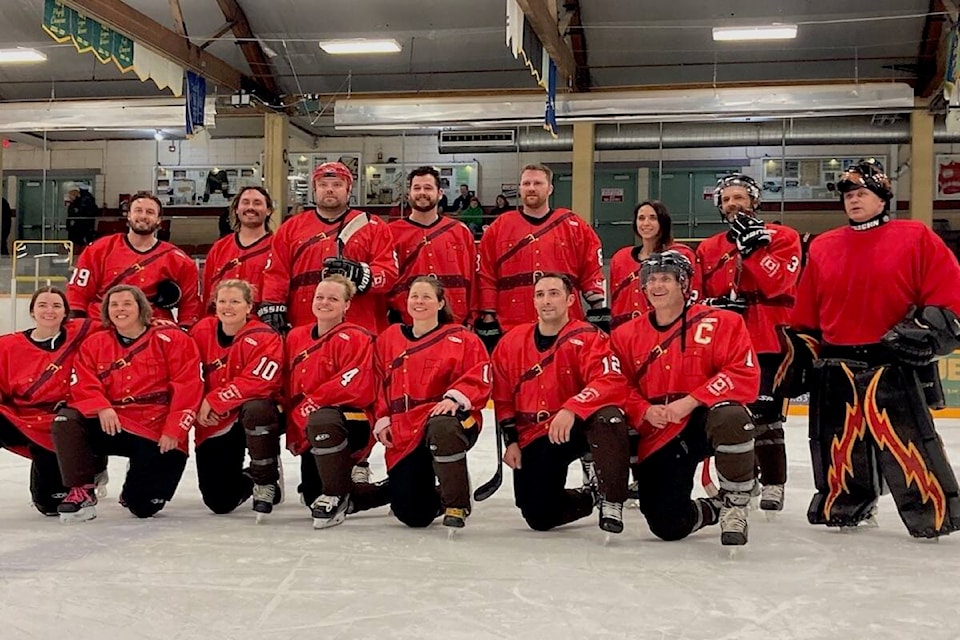 The Revelstoke RCMP’s hockey team. (Contributed by Sgt. Chris Dodds)