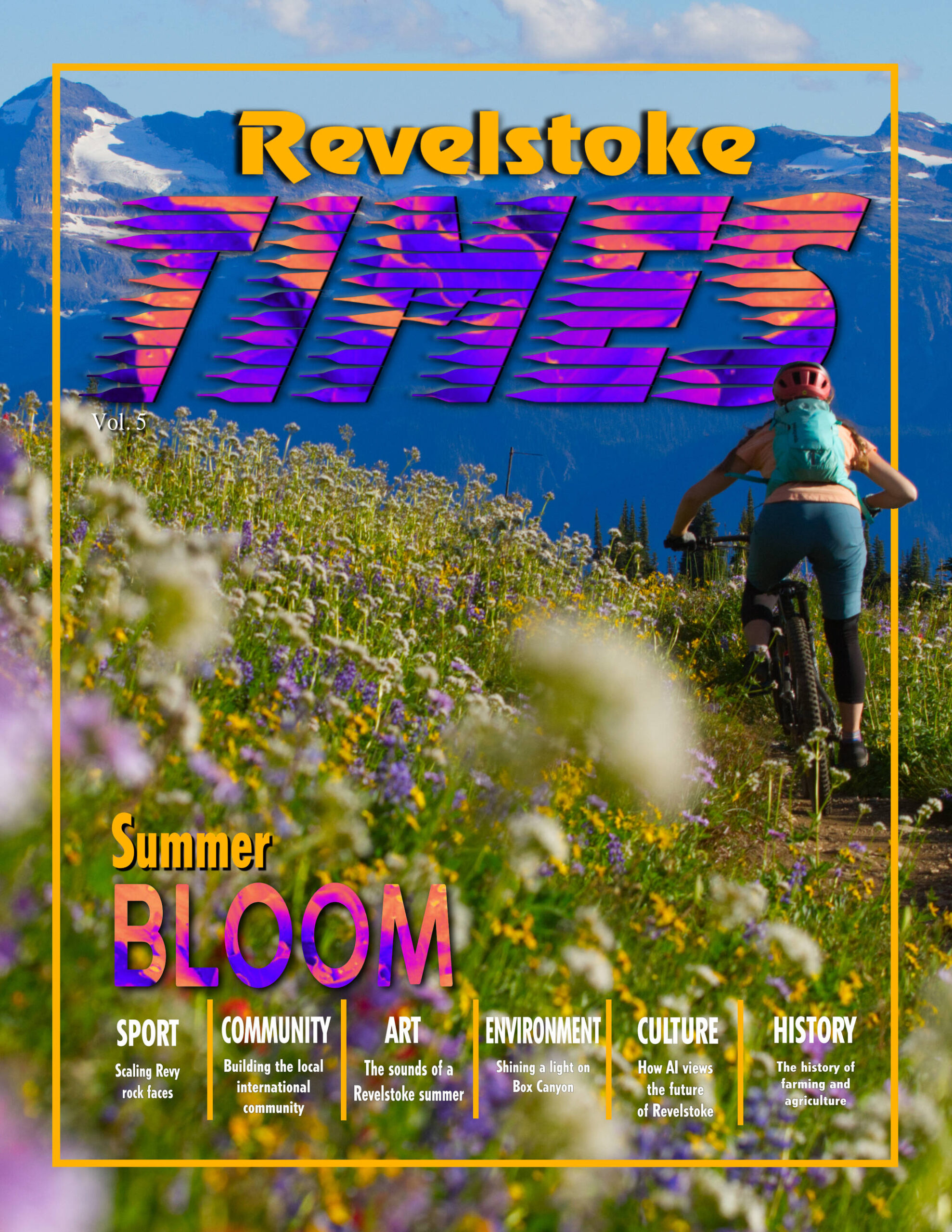 The cover of the latest edition of the Revelstoke TIMES Magazine. (Cover photo by Ryan Creary)