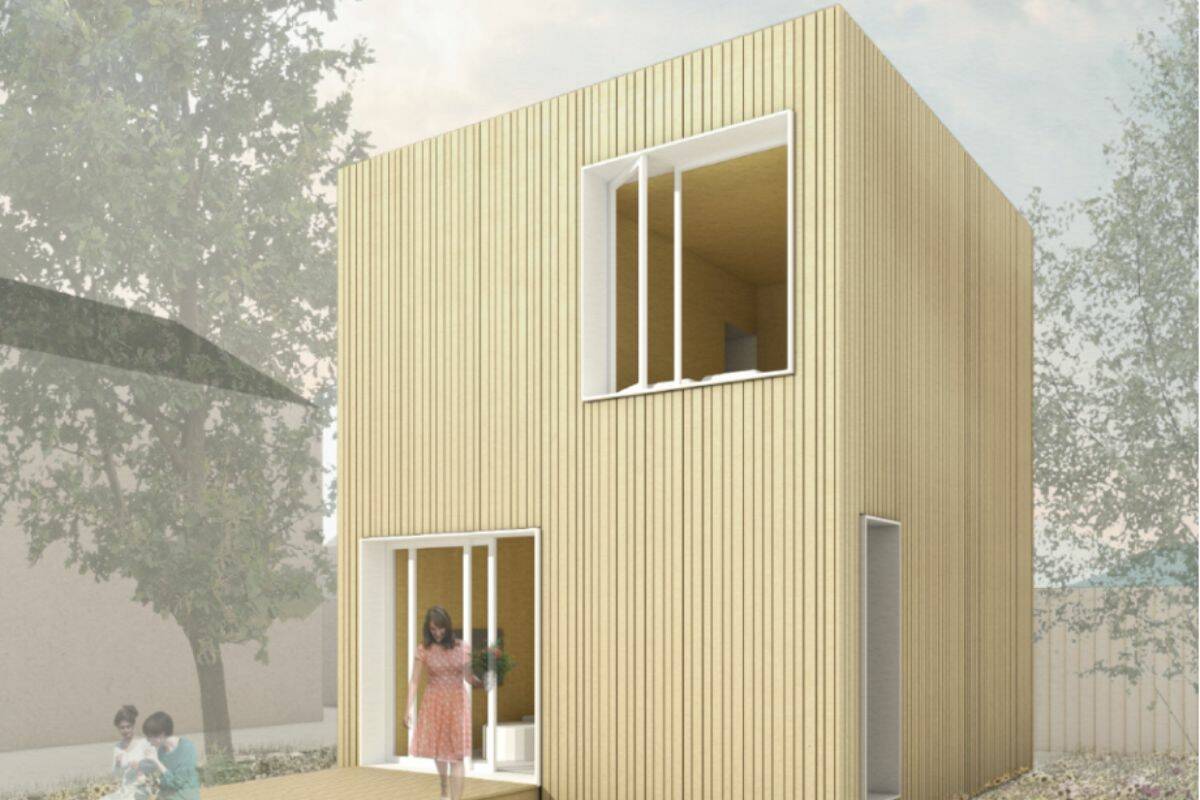 The Garden Cube was one of four two-storey building plans that were selected by the RDNO to be available for purchase. This was designed by Lingfei Lui from Dwight, Ontario. (Contributed)