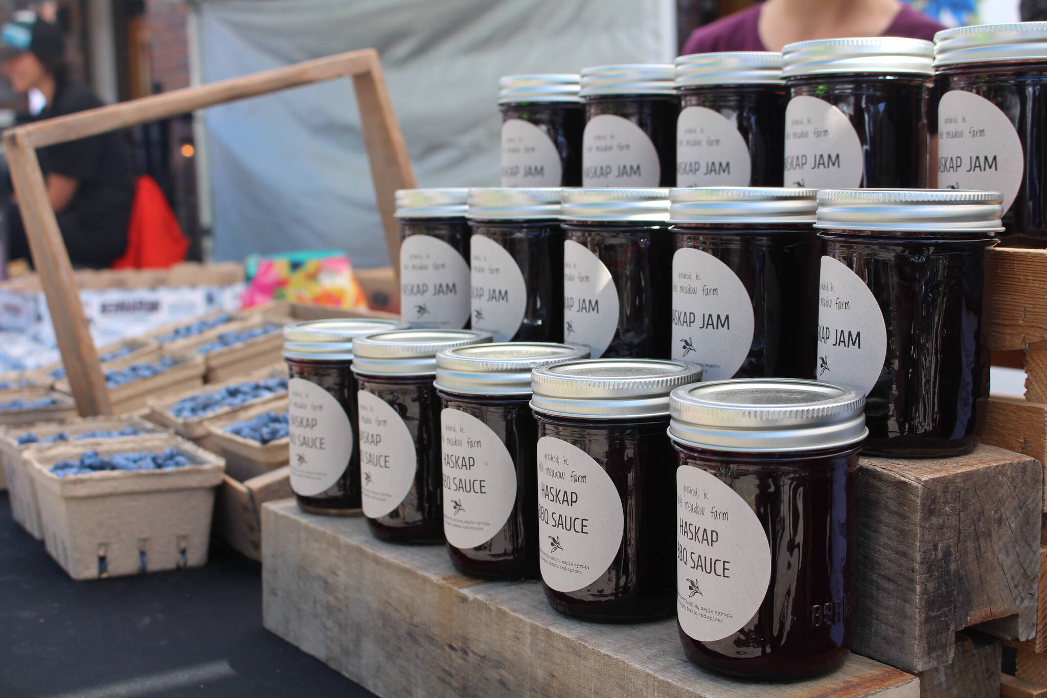 The farm creates jams, preserves, and more from the haskap berries. (Zachary Delaney/Revelstoke Review)