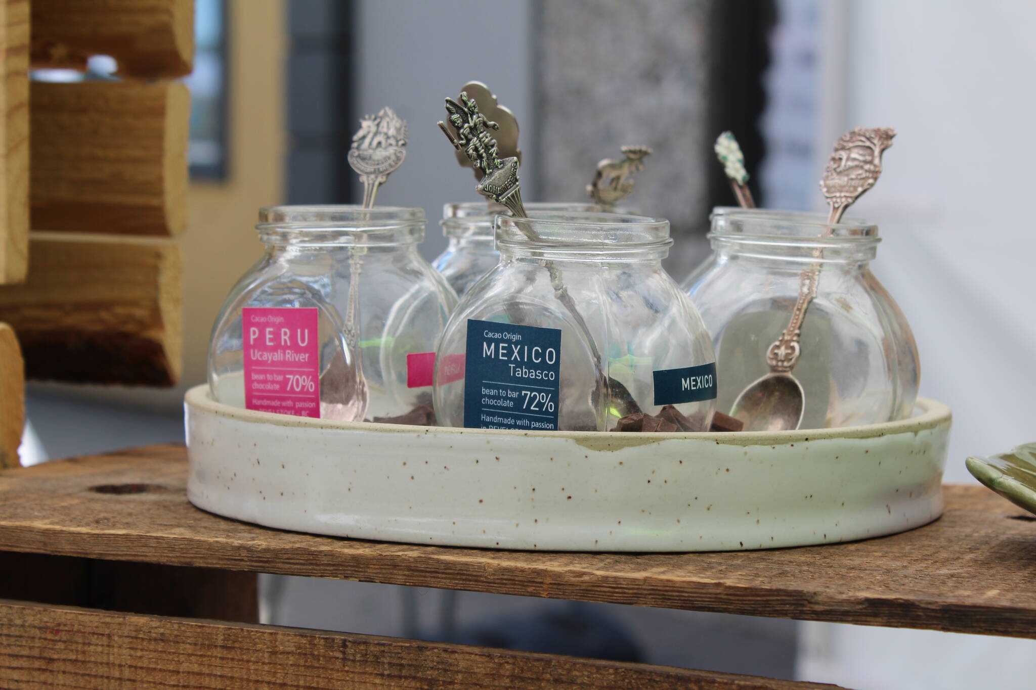 Rivas sample chocolates. (Zachary Delaney/Revelstoke Review)