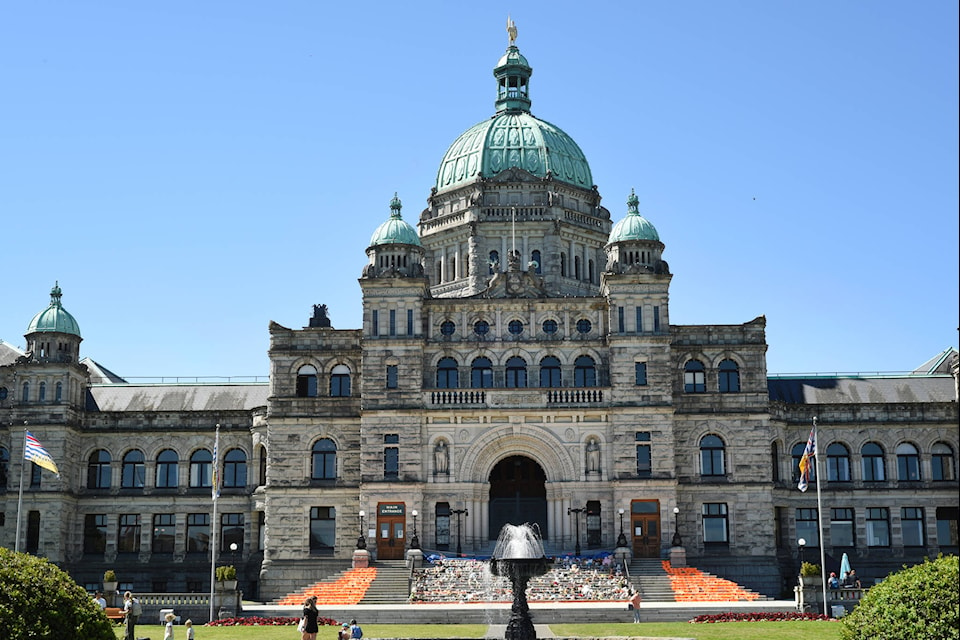 The B.C. Legislature in Victoria was designed by architect Frances Rattenbury. Which city was British Columbia’s capital before Victoria was selected? (Don Denton photograph)