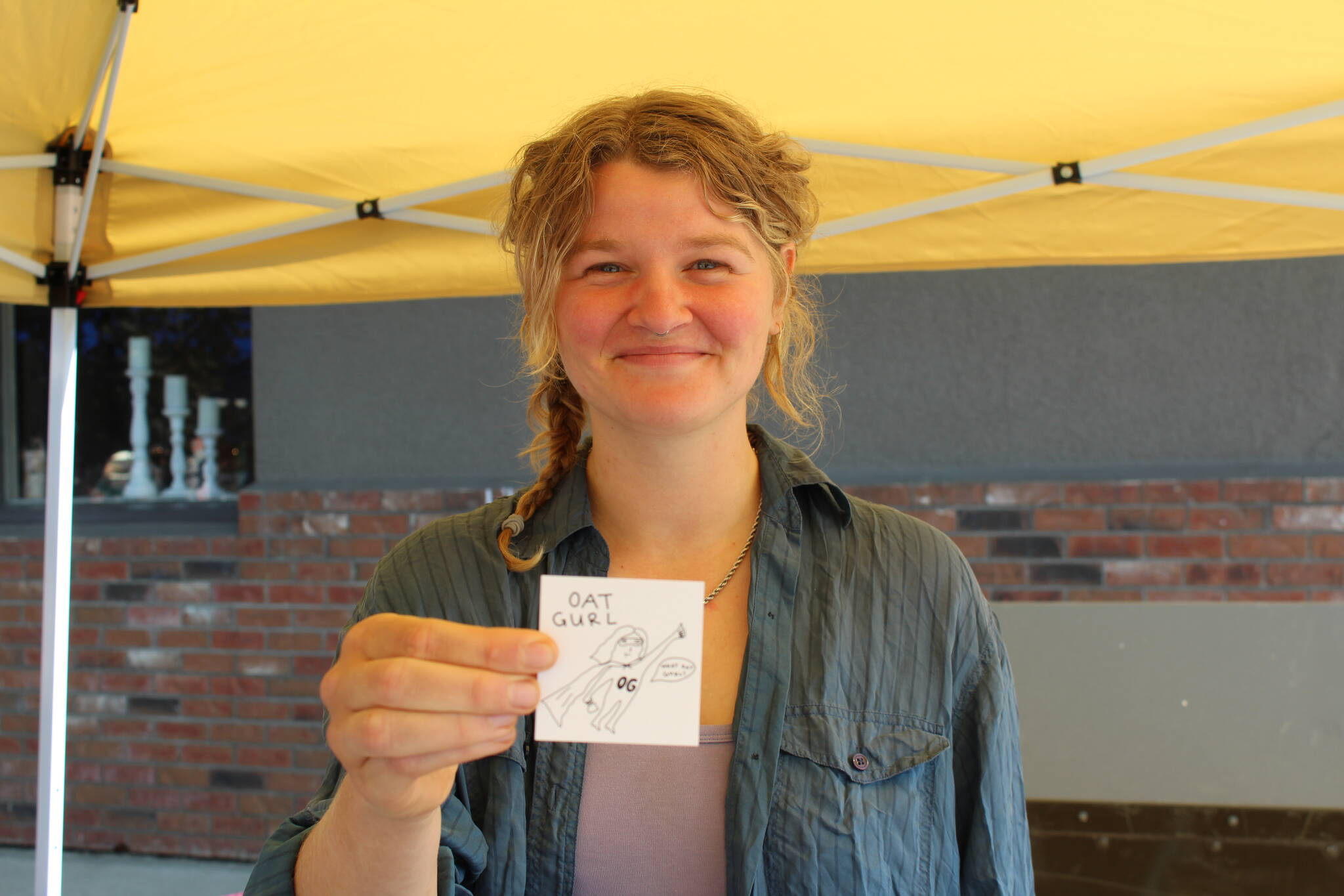 Kaisa Lindfors, the creator of Oat Gurl. (Zachary Delaney/Revelstoke Review)