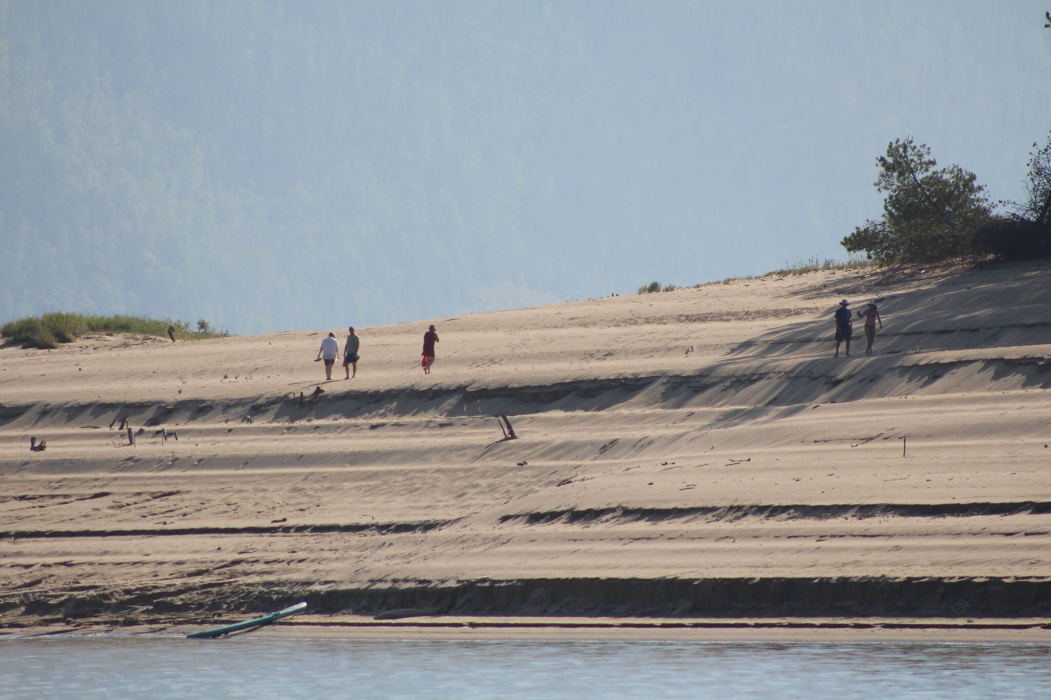 The beach at McDonald Creek Provincial Park has eroded due to fast-changing water levels. (Photo by Josh Piercey)