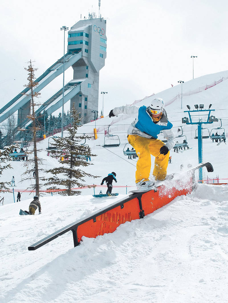 Step outside your comfort zone at WinSport in Calgary, where new Canadians and longtime residents can try thrilling sports year-round. Photo: Nick Foy/Tourism Calgary
