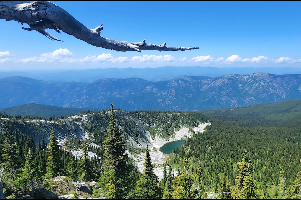Brenda Haley shares photos she took of a hike up Mount Gladstone on Sunday, July 17. Considered a challenging route, this trail near Christina Lake takes an average of six hours to complete. Photos: Brenda Haley