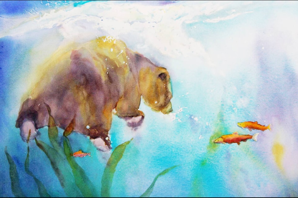 Third place award; Sandra Irvine, “Taking the Plunge.”