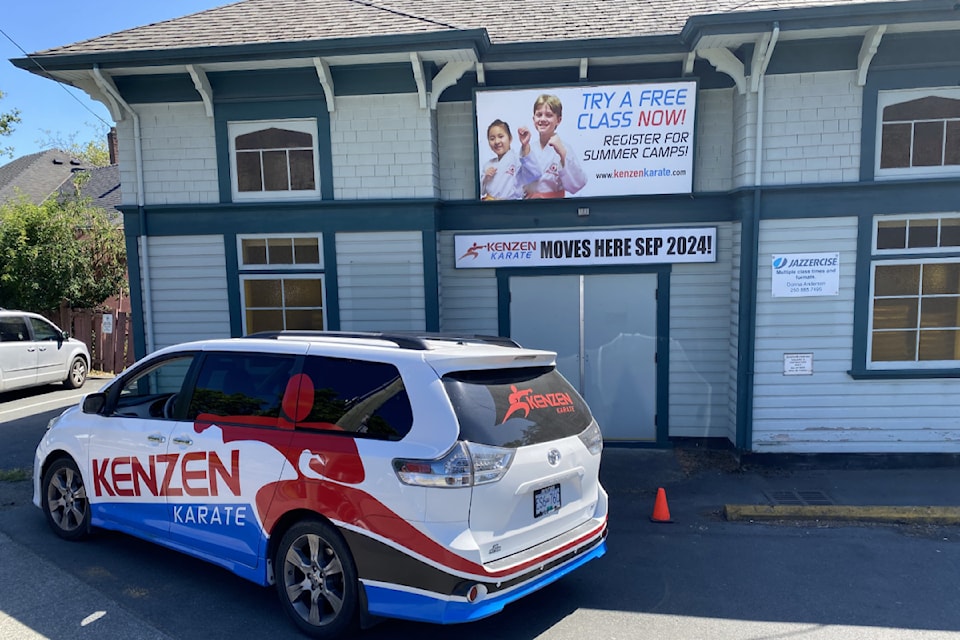New branding showcases the Kenzen Karate family that will fill the heritage Saanich building. 