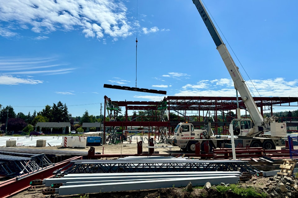 Grade 6-8 students make their mark on the new Cedar Hill Middle School under construction June 10, 2024. 