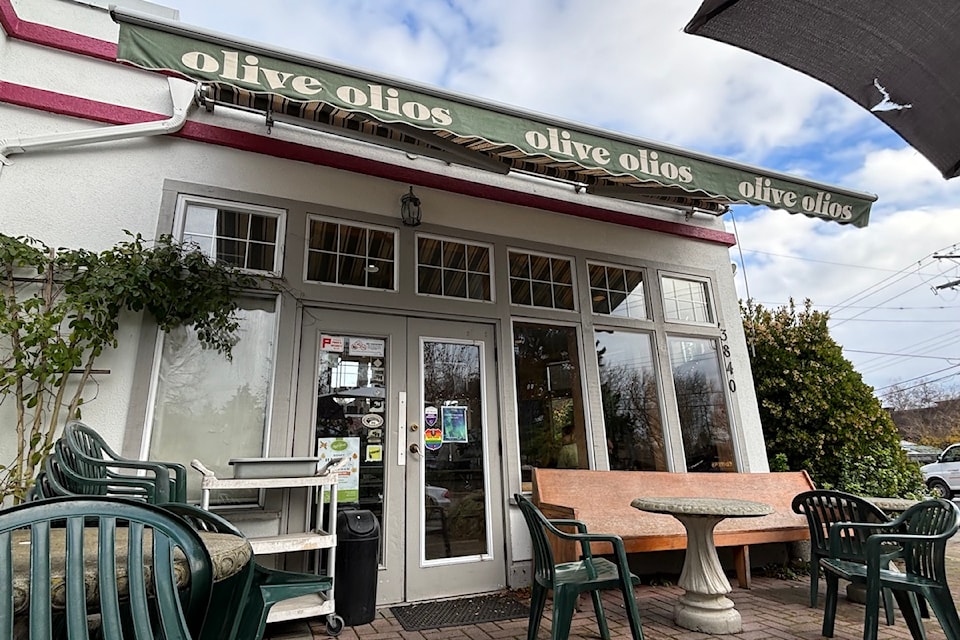 30-year-old Olive Olio's sits on the corner of Cadboro Bay Road and Penrhyn Street in Cadboro Bay Village.