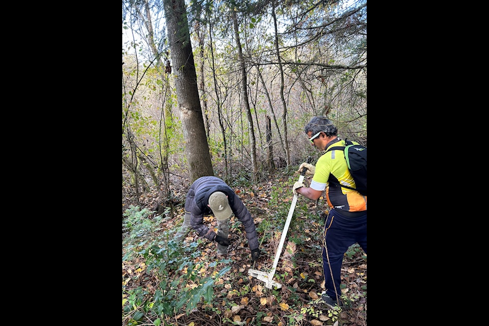 A group of 41 volunteers removed more than 10 cubic metres of invasive plants from a property in the Blenkinsop Valley.