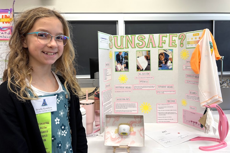 Brielle Kendrew tested the extent to which radiation flowed through a range of materials.