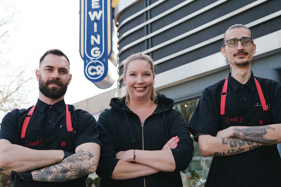 Chef Milos Ljubanovic (left), Maryanne Carmack, and Chef Dino Osmanovic will bring their long-time Meat & Sandwich shop to Phillips Brewery starting May 12. 