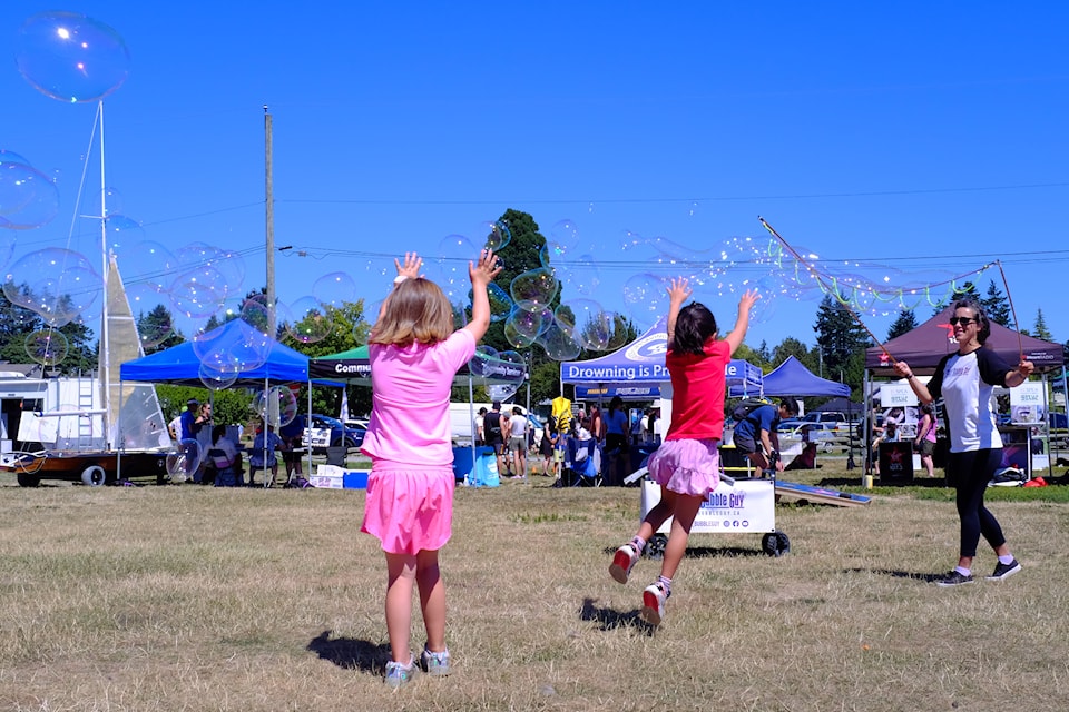 Nearly 5,000 enjoyed summer fun while learning how to protect the municipality’s water at the Aug. 10 Cadboro Bay Festival. 
