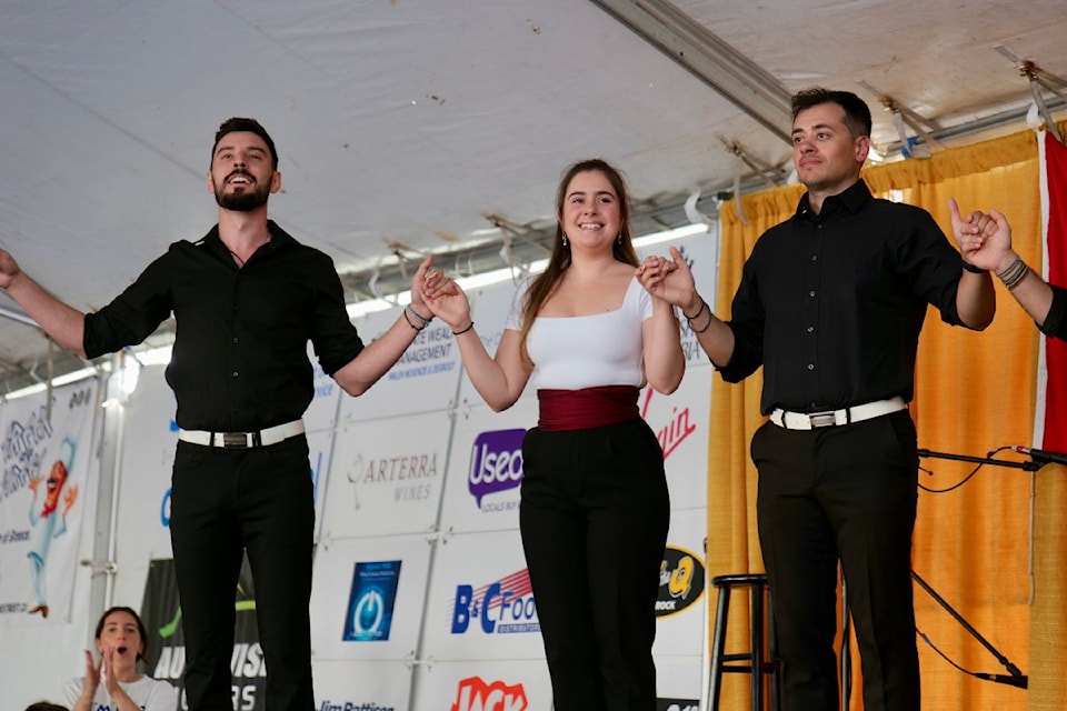 Dancers from Halifax’s Romiosyni Greek Dance Group bring traditional steps to the stage at Greek Fest.