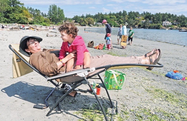 Beach chair comfort