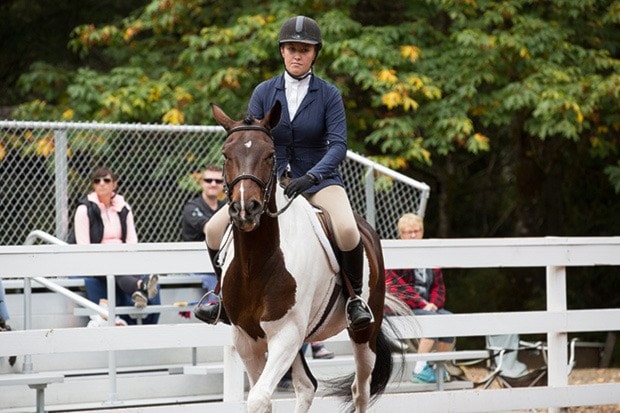 Jacob Zinn/News Staff - Madyson Evers and her horse performed a
