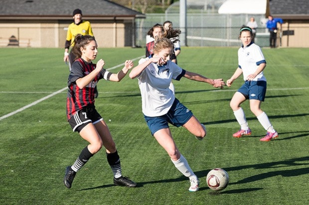 Jacob Zinn/News Staff - The Saanich Fusion's Sierra Reisig winds