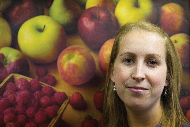 Justine Wardle, a community nutritionist with the Saanich Health