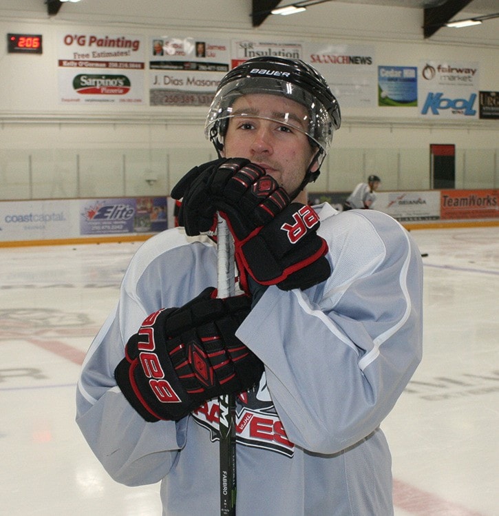 Travis Paterson/News Staff Nick Guerra, Saanich Braves captain for 2016-17