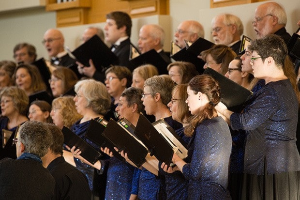 Jacob Zinn/News Staff - The Linden Singers packed the Lutheran C